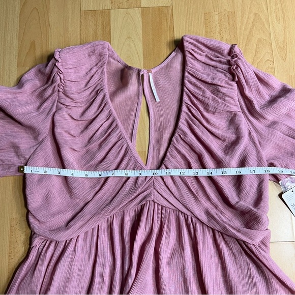 Free People NWT Daia Blouse Mountain Flower Medium Romantic Feminine - Picture 13 of 14